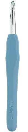 The Quilted Bear Crochet Hooks - Ergonomic Soft Grip Silicone Rubber Handle Crochet Hooks for Knitting Accessories Great for Beginners with Full Range of Hook Sizes Available (7mm Hook)