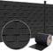 LZQ Bandes brise-vue en PVC extra épaisses, opaques, double fil avec 120 clips de fixation pour clôture de jardin ou balcon, 260 m x 19 cm, Anthracite