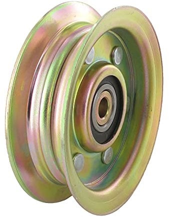 GREENSTAR - Puleggia a a gola piatta su cuscinetto - Per modelli AYP, HUSQVARNA, JOHN DEERE CT131, CT135, YTH150 - Pezzo originale 104360X, 131494, 173438, 532131494, 532155191, 534444, 53444, 5321,