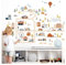 Little Deco Wandsticker Autos Fahrzeuge Wandtattoo Kinderzimmer Junge Transporte Straßen für Babyzimmer Wandaufkleber Wanddeko DL910-4