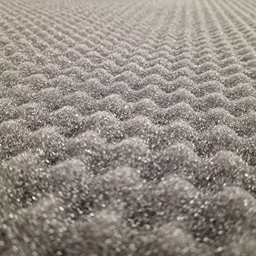 Akustikschaum Platten 10er Set Schall Dämmung 100x50 cm 2cm Stark für Tonstudio
