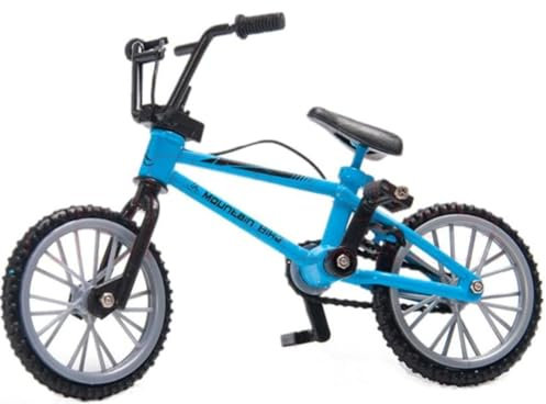CHUANGOU Miniatur Fahrrad Aus Legierung - Deko für Unterricht, Büro, Club - Geschenk für Fahrradfahrer und Fahrradliebhaber - Blau