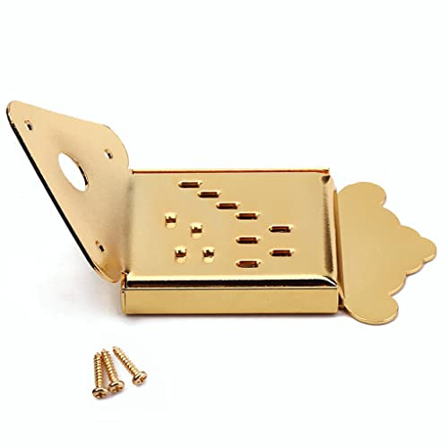 UIKEEYUIS Mandolin Tailpiece Steel Stringed Replacement Parts Detachable Guitar String Attachment with Coverplate