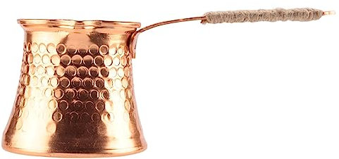 KJKVIVH Turkish Coffee Pot Coffee Maker Moka Pot 3 Person 200 ML Copper Handmade Decorative Gift Accessory