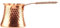 KJKVIVH Turkish Coffee Pot Coffee Maker Moka Pot 3 Person 200 ML Copper Handmade Decorative Gift Accessory