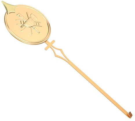 OSALADI Ersatz Pendel Für Wanduhr Hochglanz Pendel Kompatibel Mit Quarz Uhrwerken Ideales Zubehör Für Die Uhr Reparatur Präzise Und Langlebig Goldene Farbe Spitze Form