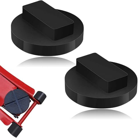 Peysaitr 2 Pcs CarJack Pad, Jacking Rubber Blocks, Adapter, Rubber Jack Pad, Frame Rail Protector for BMW Series (Black, 3000 kg Load Capacity)