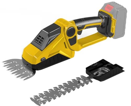 Tagliasiepi a Batteria compatibile con Dewalt 20V 18V, Tosasiepi Taglia Siepi, Giardino Arbusti Siepi, Cesoia per Erba, Elettrico Tagliasiepi con Lame Rifilasiepi e Erba (Non include la batteria)