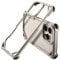 PANPHEN for iPhone 16 Pro Max 6.9 Bumper Case Metal, Aluminum Frame Slim Fit No Back Design, Compatible with MagSafe, 4 Corner Shockproof Protection, Minimalist Frameless Phone Case,Natural Titanium