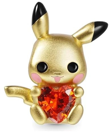 JOME Charm aus 925er Silber, kompatibel mit europäischen Armbändern - Exklusiver Schmuck mit feinen Details - Elegantes Accessoire für jede Gelegenheit (Pikachu)