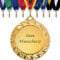 Pokal Center Westerheider Medaille mit Gravur, Größe 7 cm, Farbband wählbar, Personalisierbare Auszeichnung aus Metall, Farbe Gold, Ehrung, Turnier, Wettkampf, Geschenk (1)