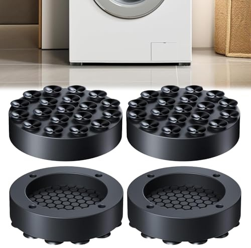 Pies antivibración para lavadora, amortiguadores universales de silicona, paquete de 4, almohadillas antideslizantes