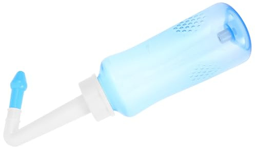 FUNNETOYU Nasenspülkanne mit Manuellem Ventil Verstellbarem Wasserfluss Tragbare Nasenspülung zur Gründlichen Nasenreinigung Geeignet für Erwachsene und Praktische Nasendusche für Allergiker