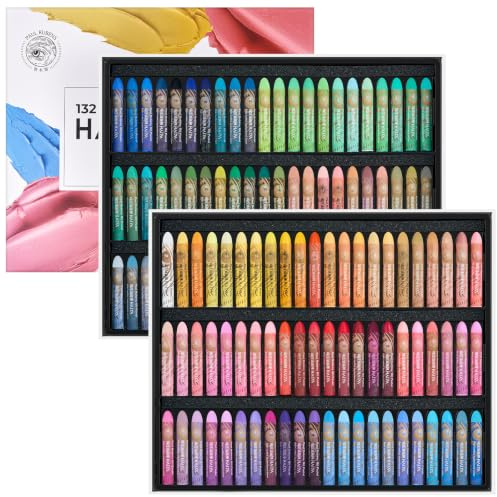 Paul Rubens Ölpastellkreide Set, 132 Farben Oil Pastels Weiche Pastellfarben für Künstler, Studenten und, Ideal zum Skizzieren, Dekorieren