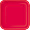 Unique Ruby Red Square Paper Plates