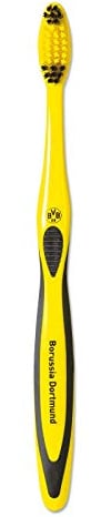 Borussia Dortmund BVB Emblem-Zahnbürste, Schwarz/Gelb