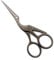 Klassische Große Beschläge Storch Stickschere, Antik gefärbt (11cm).