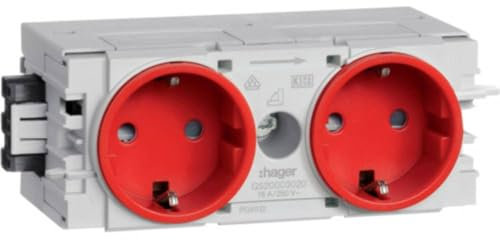Hager GS20003020 Brüstungskanal Einsteckmodul (B x H x T) 120 x 50 x 61mm 1 St. Verkehrsrot