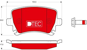 TRW BRAKE PADS (REAR) (R90) (DTEC) - GDB1622DTE