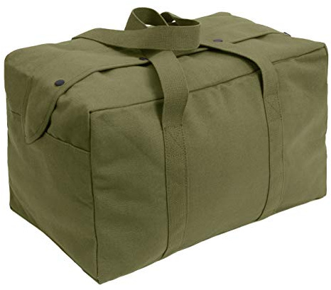 Rothco Kleine Canvas-Fallschirm-Cargo-Tasche – robuste Outdoor-Aufbewahrung, Reisetasche