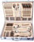 New Heavy 72 Piece Stainless Steel Silver Detail Supreme Quality CUTLERY Canteen Set
