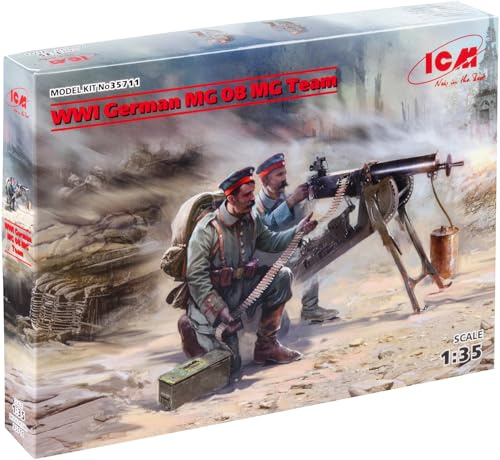 ICM ICM35711 1:35-WWI German MG08 MG Team (2 Figuren)