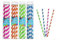 Paper Straws (Pack of 30) - Vintage style - Great for cocktails and Mason Jars (Blue)