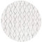 andiamo Webteppich Bolonia Muster modern Öko-Tex 100 Teppich, Polypropylen, Ornament grau, rund 133 cm
