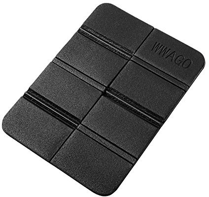 WINOMO Sitzkissen faltbar Isolierend Wasserdicht Sitzmatte für Outdoor Garten Camping Picknick (Schwarz)