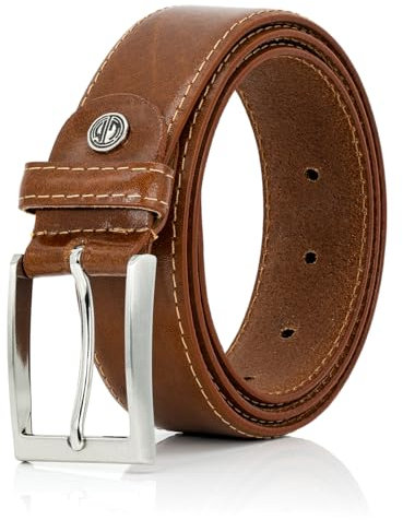 LINDENMANN Gürtel Herren Ledergürtel Herren Gürtel Herren, Rindledergürtel XL bombiert, in 2 Farben, cognac/grau, Größe/Size:Bundweite 140 cm Gesamtlänge 155 cm W 55 XXXXL, Farbe/Color:braun