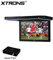 XTRONS 12.1 Inch HD 1080P Video Car Overhead Player Digital Wide Screen Roof Mounted Ultra-Thin Monitor Built-in HDMI Port/USB/SD Card/Aux Input with 1pcs TV Receiver