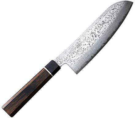 Suncraft Senzo Couteau Santoku Noir Damas 16,7 cm