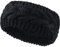 Winter Stirnband Wolle Kabel Stricken Stirnband Haar Wickel Ohrwärmer für Frauen (Schwarz)