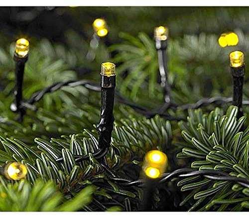 Outdoor LED Akku-Lichterkette FLEX TIME, IP44, 6Vdc, 0.168W 2400K, Kabel schwarz, Länge 800cm, 80 Brennstellen