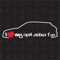 I Love My Astra F GSI - Sticker kompatibel mit Opel - Baujahr 1991-1994