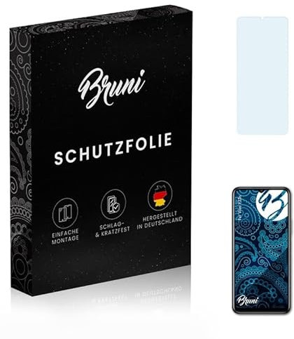 Bruni Schutzfolie kompatibel mit Vivo Y33s Folie, glasklare Displayschutzfolie (2X)