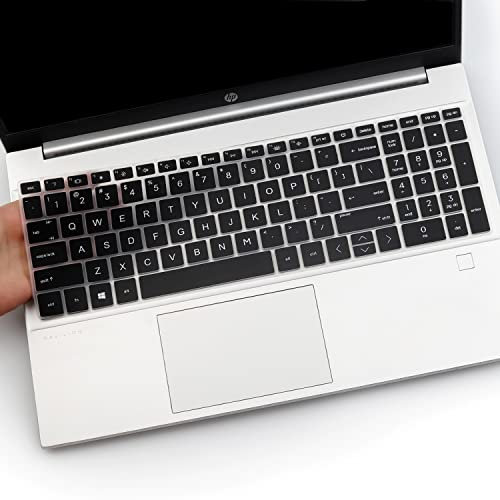 Keyboard Cover Skin for 15.6 HP Laptop 15-fc 15-fd 15t-fd 15z-fc Series, HP Pavilion 15 15-eg/eh/er Series 15t-eg200/eg300 15z-eh300 15-eg3053cl, HP Pavilion 17z 17z-cp000 17-cn 17-cp Series -Black