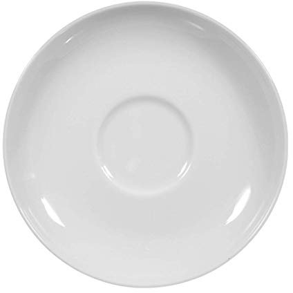 Untertasse 14,5cm Kaffee Tee groß RONDO/LIANE WEISS UNI Seltmann**12 (12 Stück)