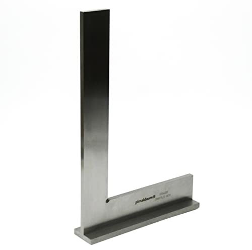 PIMALDAUM® Anschlagwinkel, 90°-Flachwinkel mit Anschlag gem. DIN 875/0, Edelstahl (Metall, 300x200 mm)