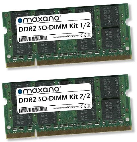 Maxano Kit de memoria RAM de 4 GB (2 x 2 GB) compatible con Acer Aspire 5315 DDR2 667 MHz SO-DIMM