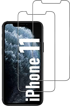 Cracksin [2 Stück] Panzer Schutzglas für iPhone 11 Schutzfolie 9H Härte, Echt Hart Tempered Glass, HD Displayschutzfolie, 2.5D, Ultra-klar, Kratzfest,