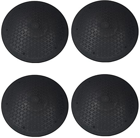 4pcs 12inch Lazy Susan Turntable Heavy Duty Rotating Swivel Stand with Steel Ball Bearings for Model Plants Crafts TV Monitors, Black