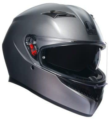 AGV K3 Full Face ECE 22.06 Motorcycle Helmet - Plain, Rodio Grey Matt