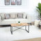 Livabliss Monaco Boho Teppich für Wohnzimmer und Schlafzimmer - Großer Esszimmerteppich 160x213 cm Mit Geometrischem Muster, Skandinavisch Modern in Creme