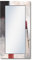 ARTLAND Wandspiegel Ganzkörperspiegel mit Holz Deko Rahmen 60x120 cm Spiegel zum Aufhängen Spiegel Abstrakte Kunst Deko Modern Farben Formen Rot Grau T4PG