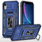 XINYIWEI Coque pour iPhone X/iPhone XS, Housse de Protection coulissante pour Appareil Photo, Support annulaire à 360 degrés, étui antichute pour iPhone X/XS 5.8. (Blau)