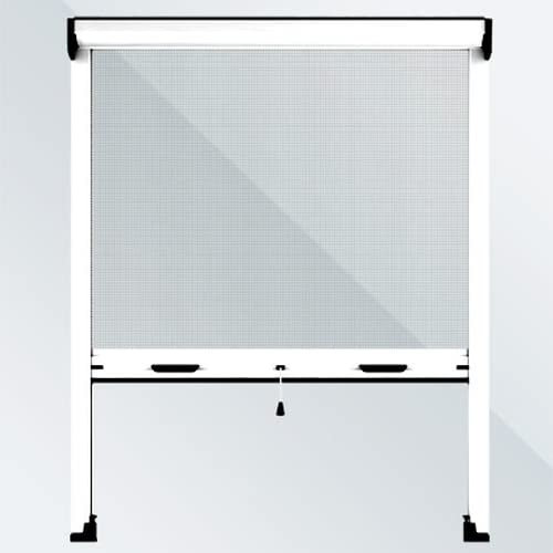 Mosquiteras Enrollables | Color Blanco | 130 x 220 cm (Ancho x Alto) | Cortinadecor