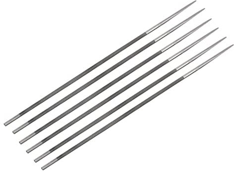 melebellot 6 Stück Feile für Kettensäge, 4,8 mm Rundfeile, Rundfeilen für Kettensägen zum Instandsetzen und Schärfen Sägeketten