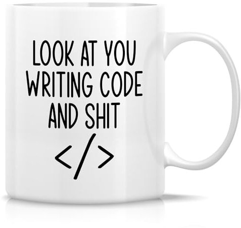 Retreez Funny Mug for Programmers - 11 Oz Ceramic Coffee Cups for Software Developers, Computer Programmers, and Coding Enthusiasts - Birthday, Holiday And Appreciation Gift for Coder, IT Professional