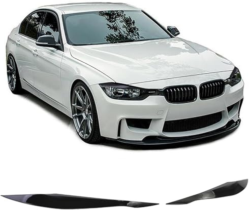 Scheinwerferblenden Böser Blick Schwarz Glanz passend für 3er BMW F30 F31 11-19